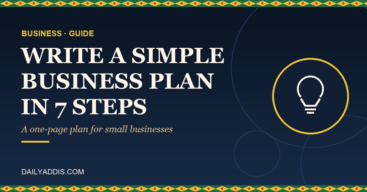 How to Write a Simple Business Plan: A Step-by-Step Guide
