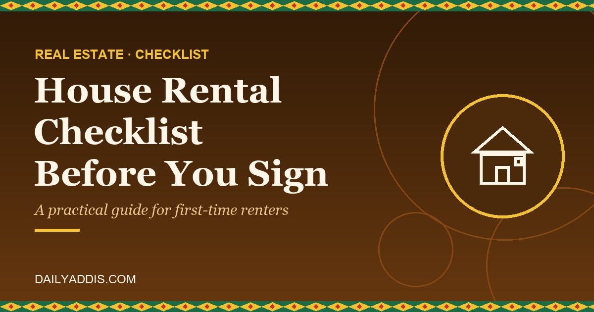 House Rental Checklist: What to Check Before You Sign a Lease